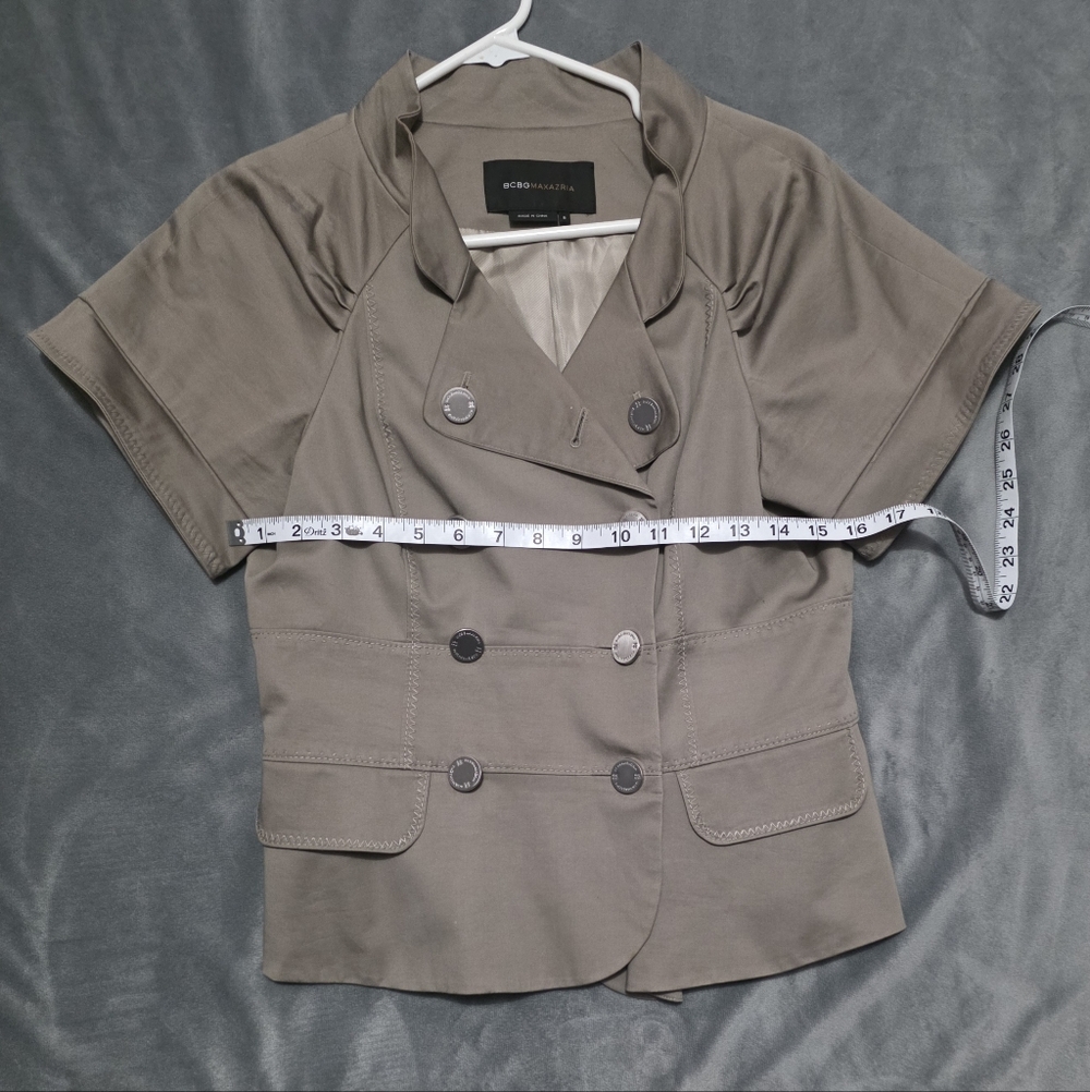 BCBGMaxAzria Khaki Double-Breasted Blazer - Picture 5 of 7